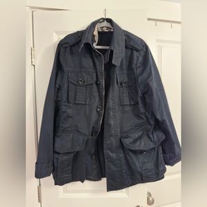 Burberry navy blue coat
